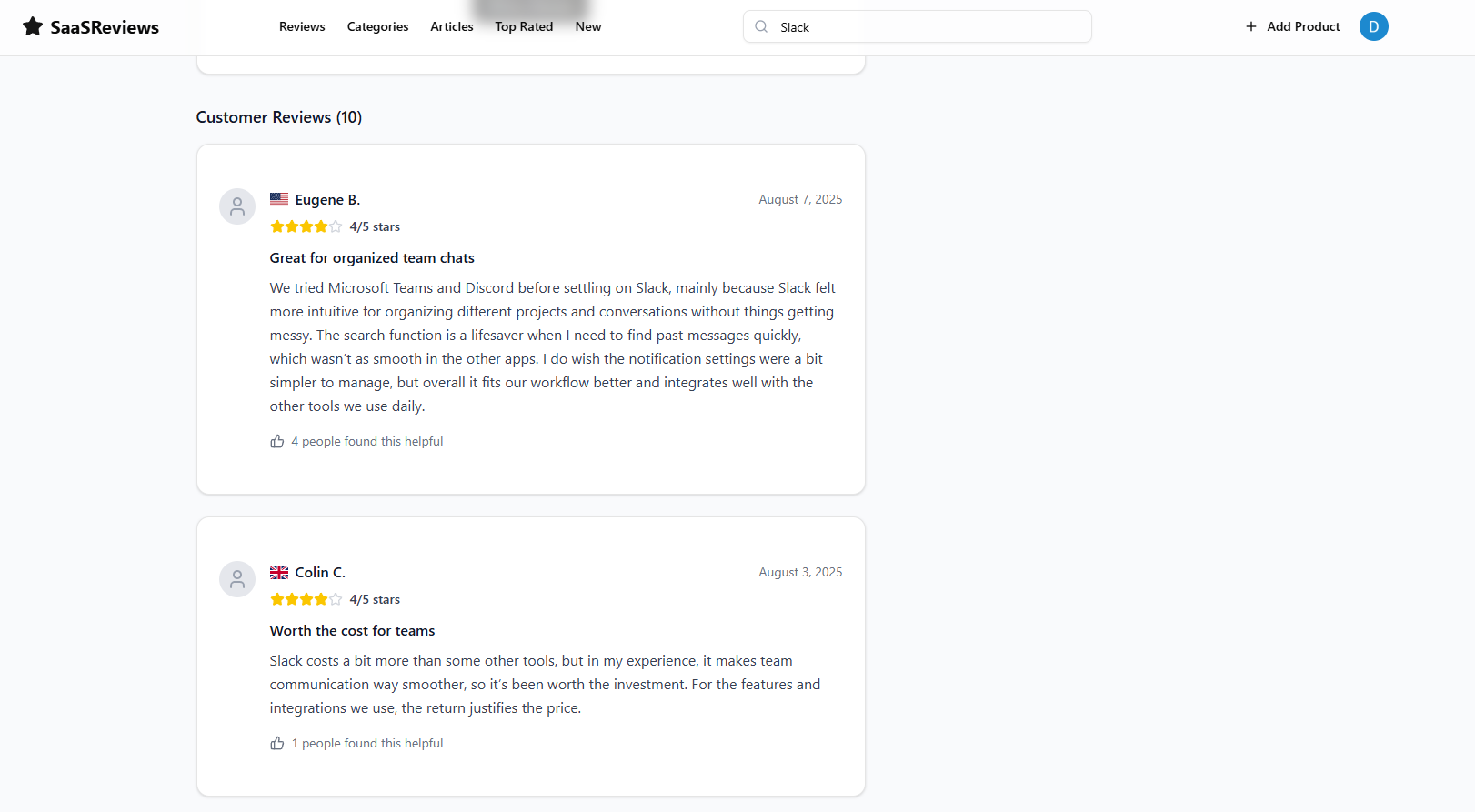 SaaSReviews gallery image