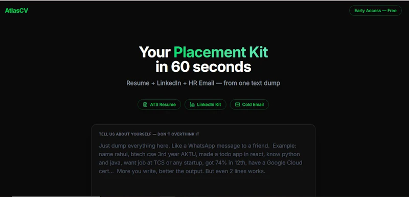 AtlasCV screenshot 1