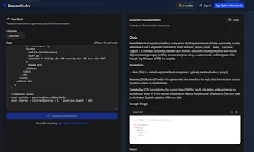 Documatic.dev gallery image