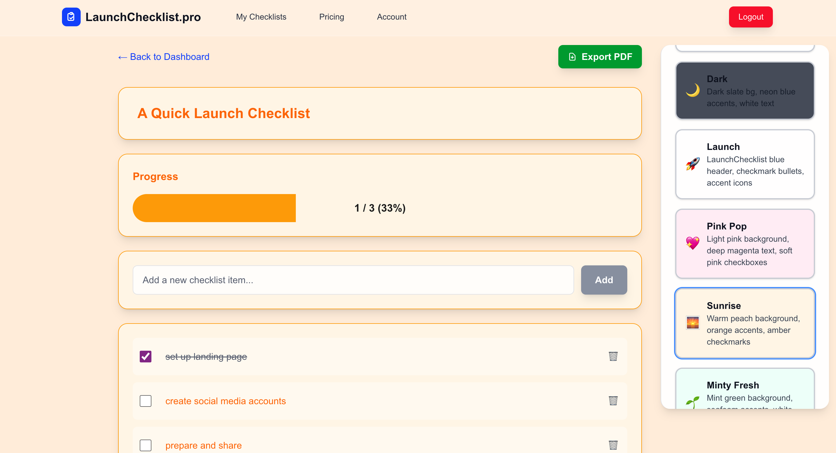 launchchecklist.pro media 4