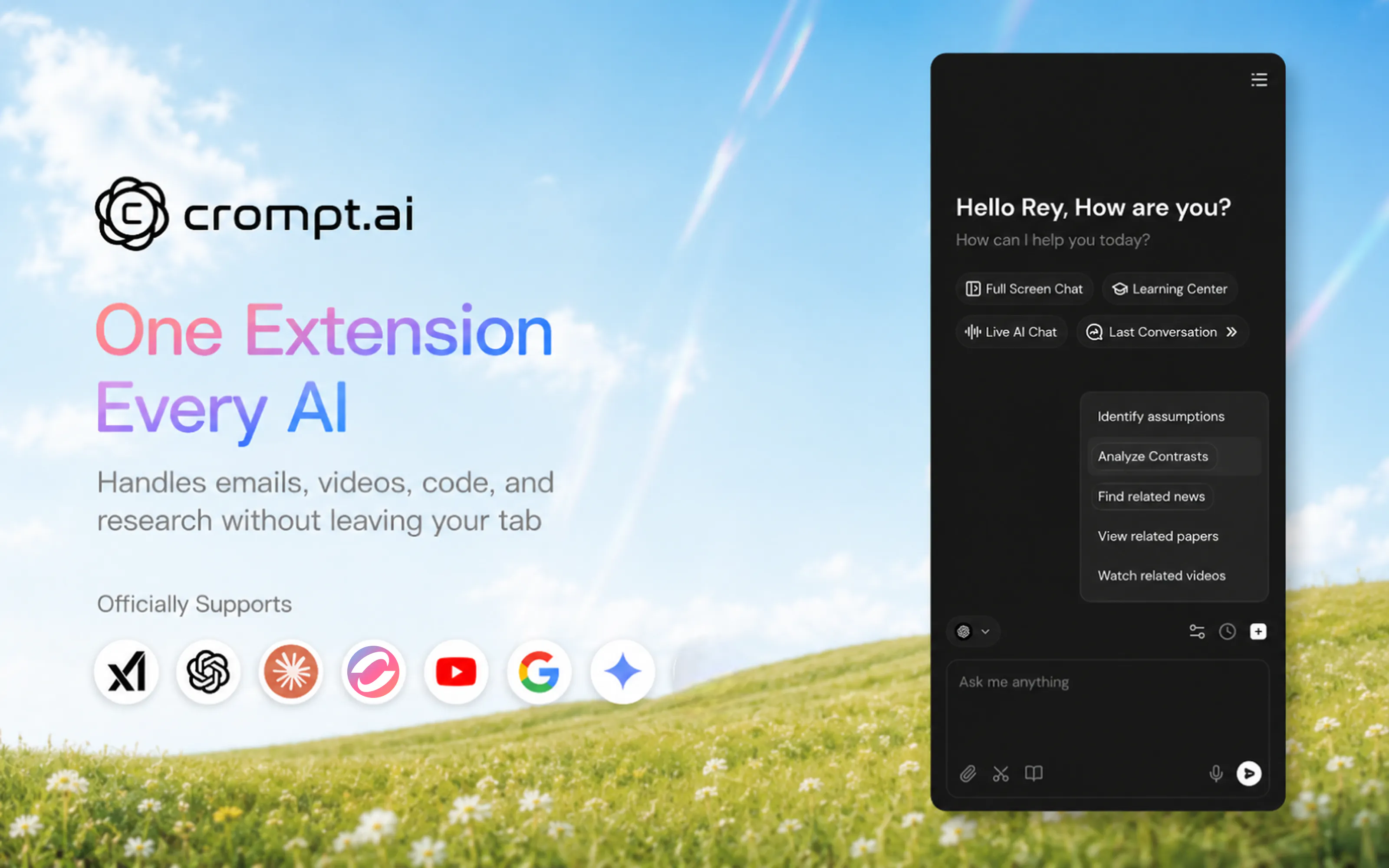 Crompt AI Chrome Extension gallery image