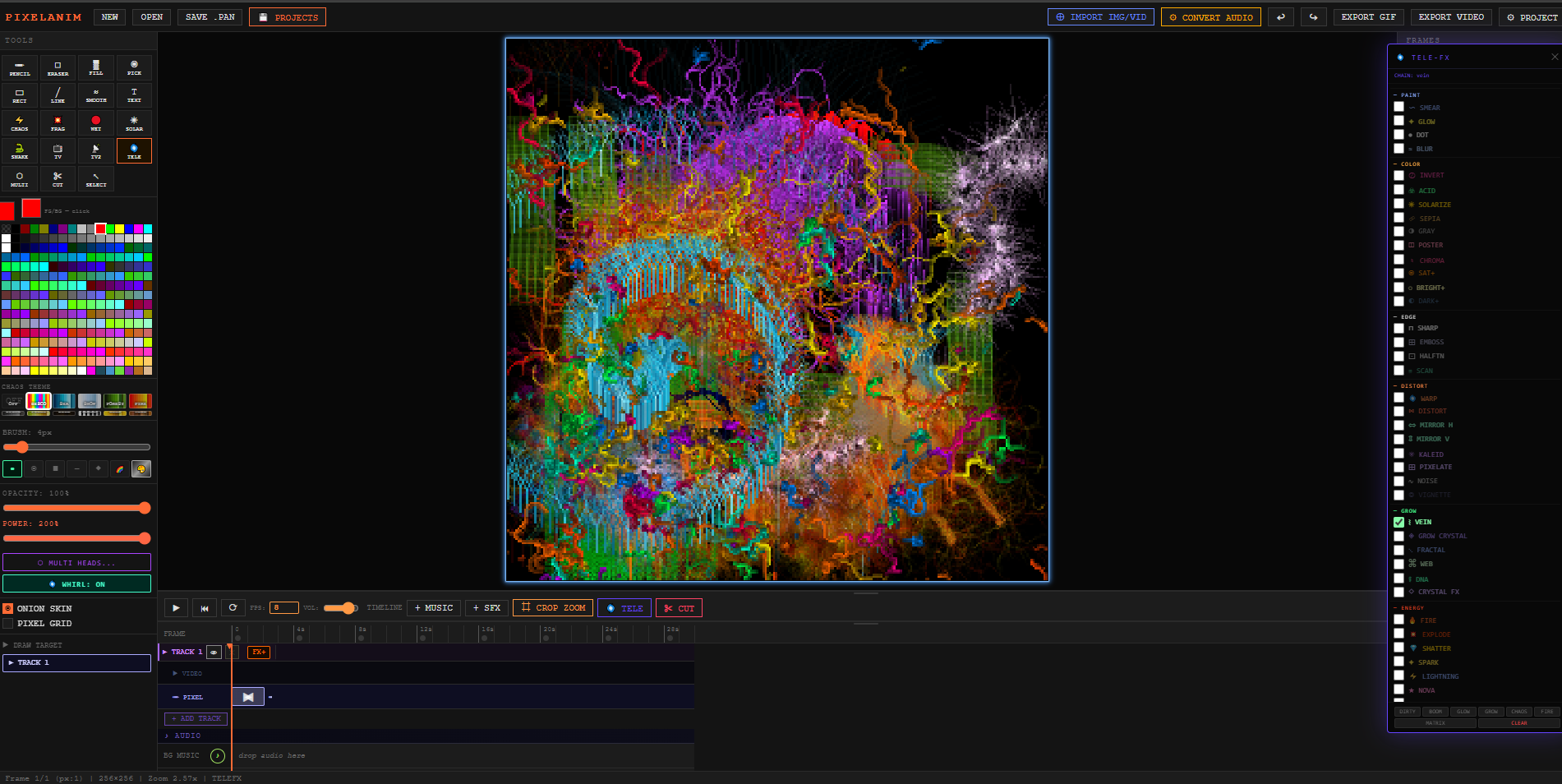 OldSchool Video and image edit. JS HTML5