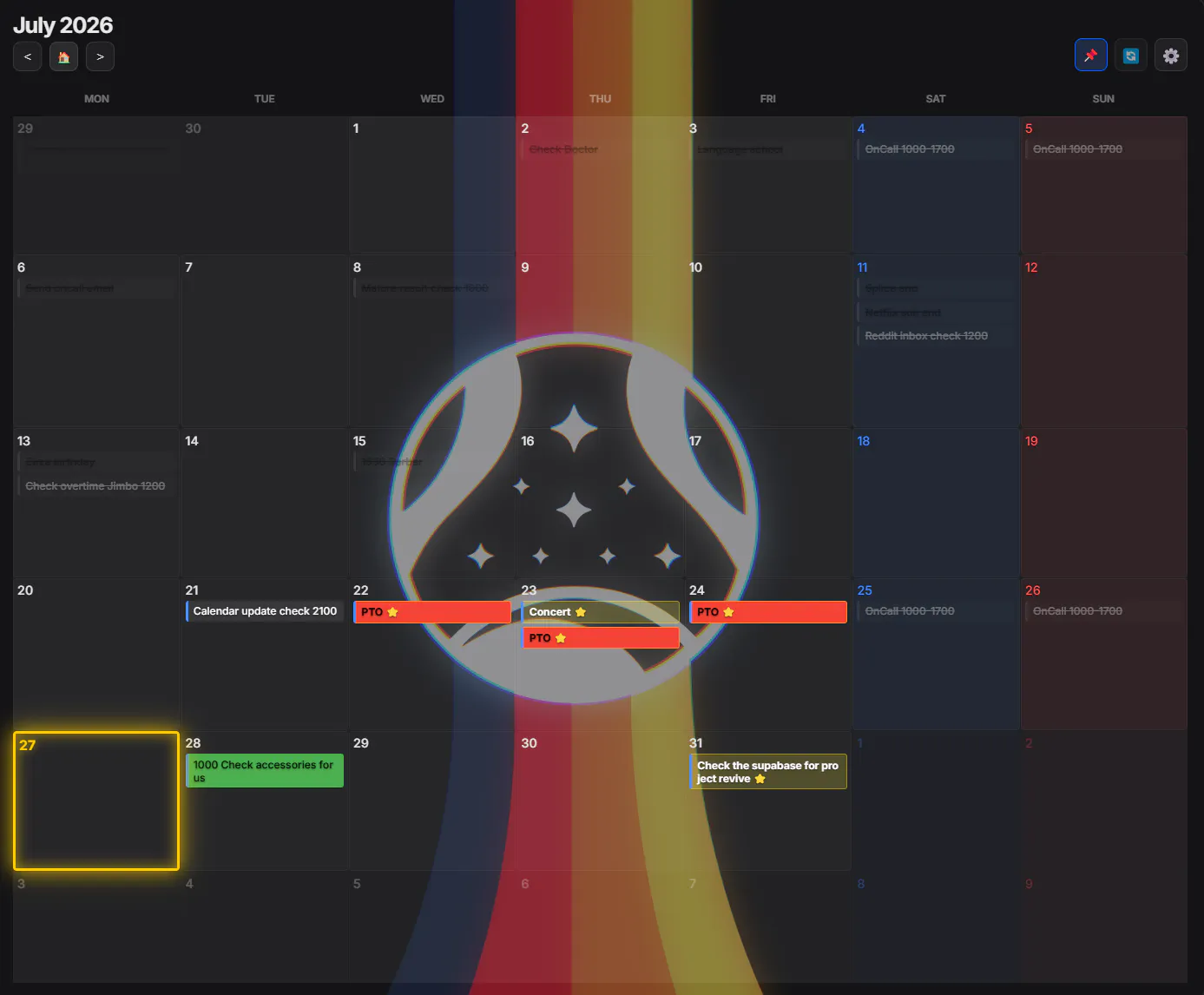 Calendar-On-Demand screenshot