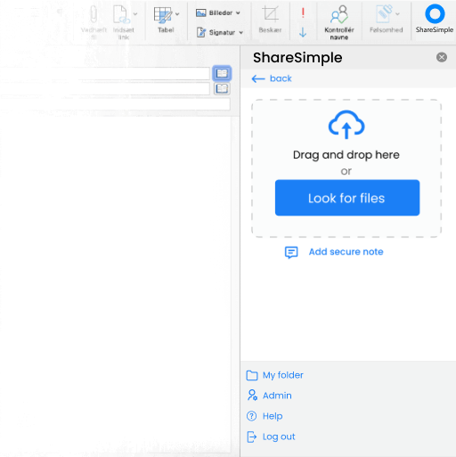 ShareSimple - Outlook'ta hassas verileri güvenli bir şekilde paylaşın ve isteyin medya 2