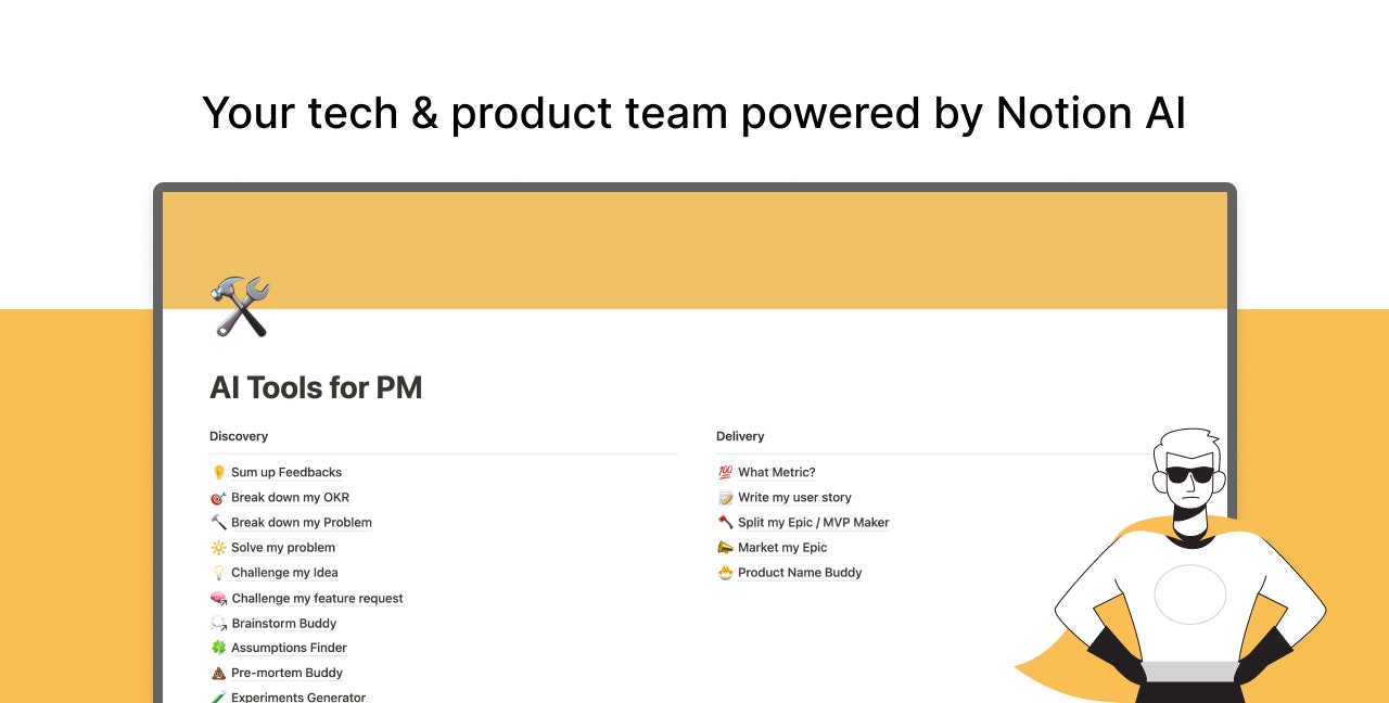 Mídia 1 de Notion AI Tools para PM - Desbloqueie o potencial total da sua equipe de produto
