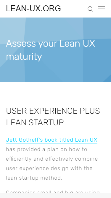 Lean UX maturity check gallery image