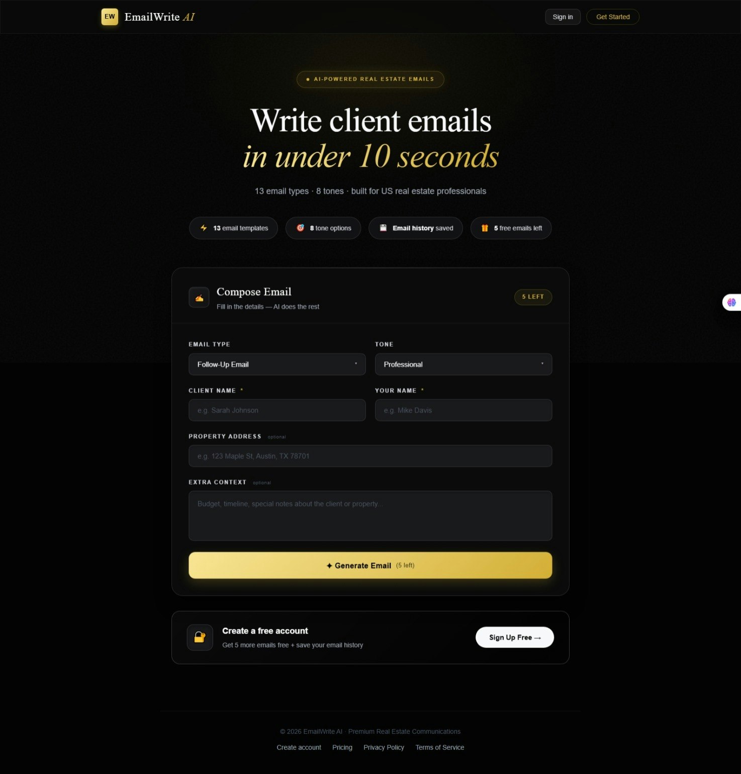 EmailWrite AI
