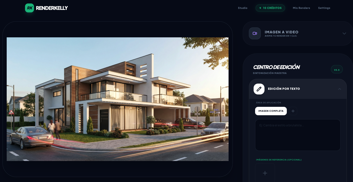 RenderKelly - Screenshot 3 showing product features and functionality