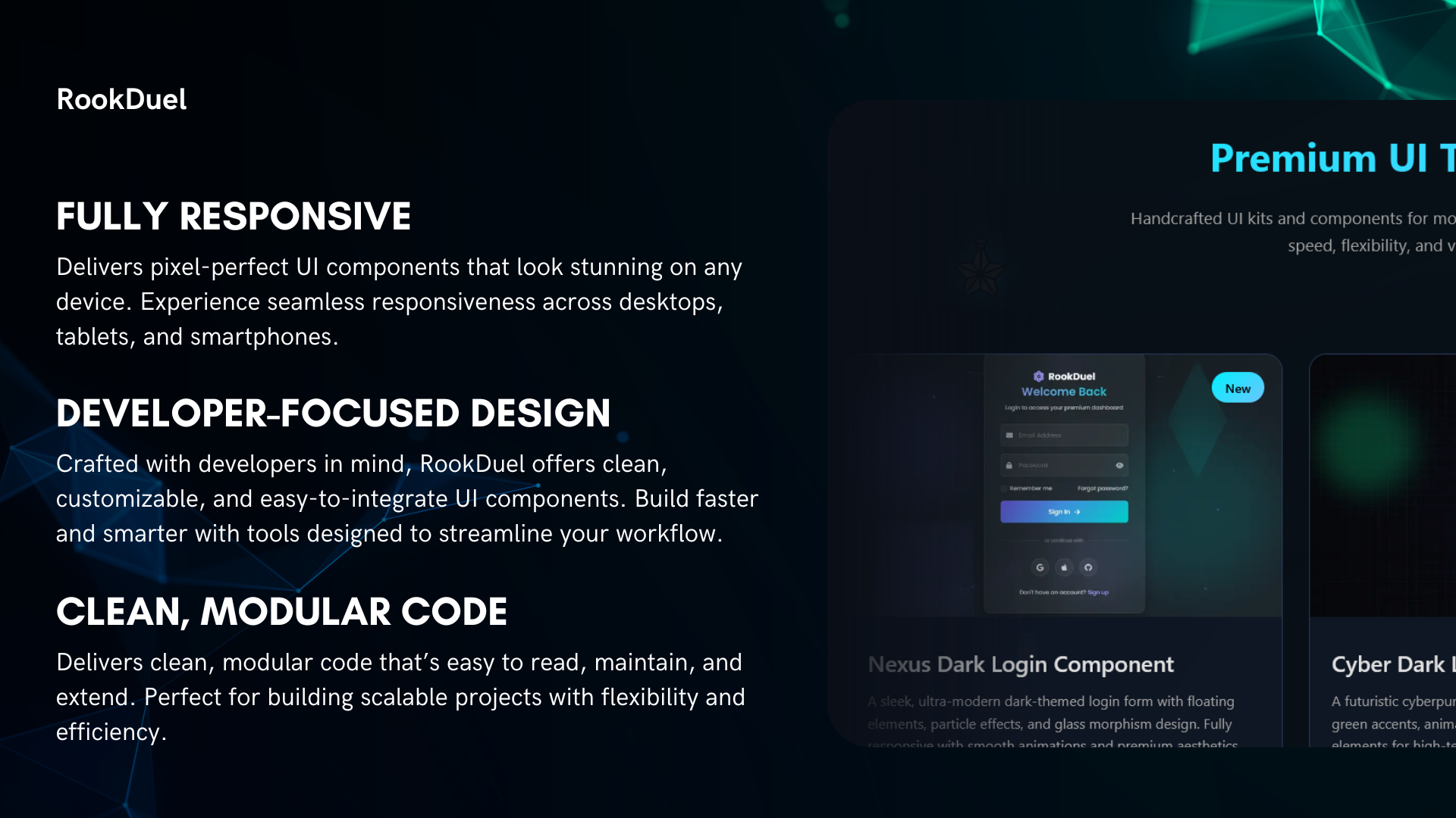 Rook Duel - Free high-tech UI components for your projects. media 1