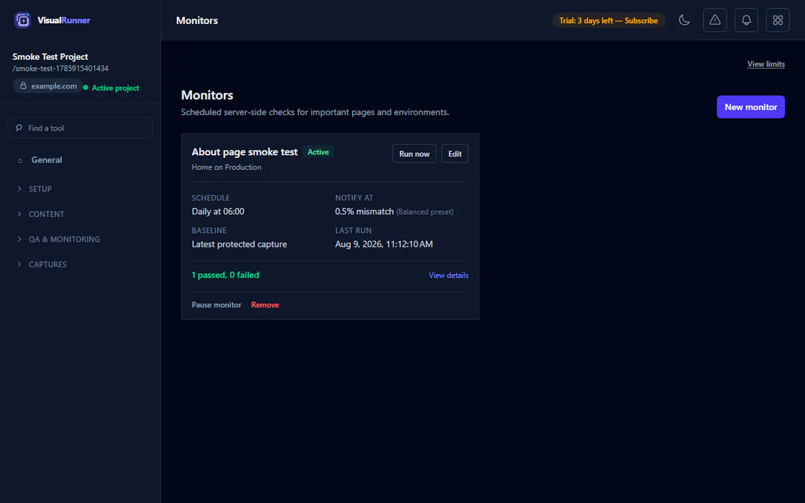 VisualRunner screenshot 4