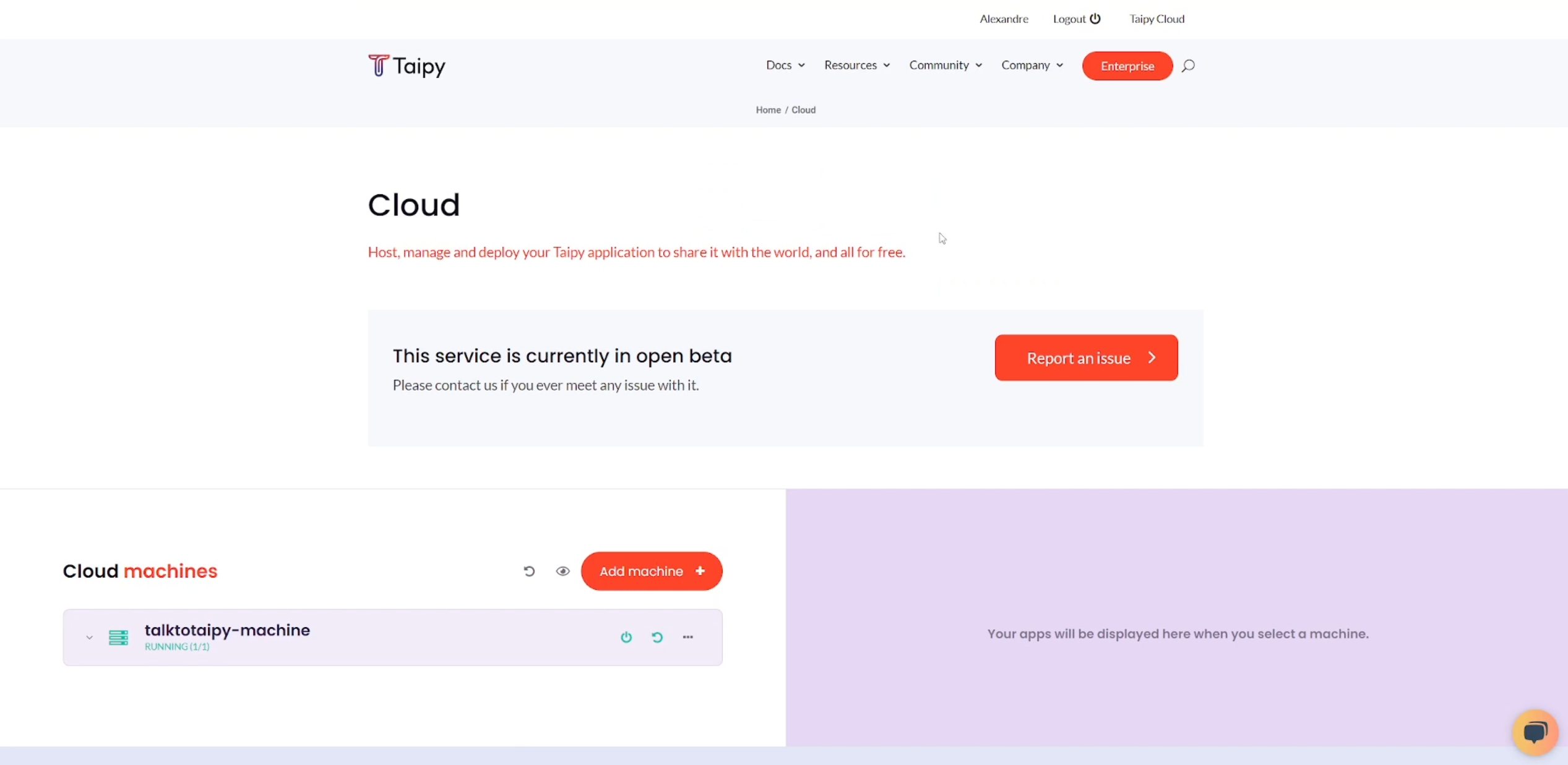 Cloud Taipy media 4
