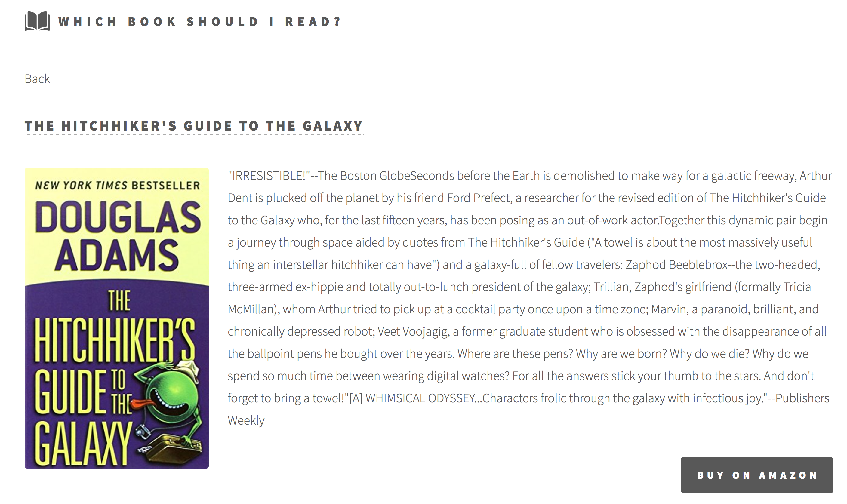 Which Book Should I Read? gallery image