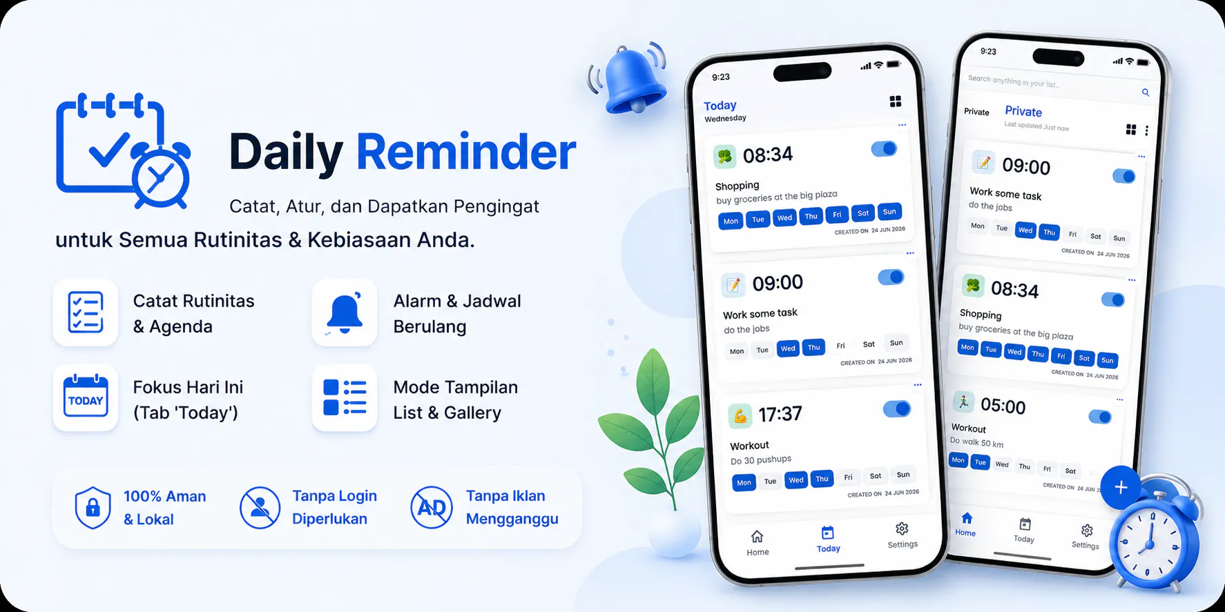 Daily Reminder - Note & Alarm screenshot