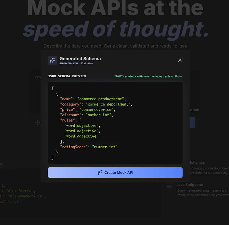 MockAPI screenshot 3
