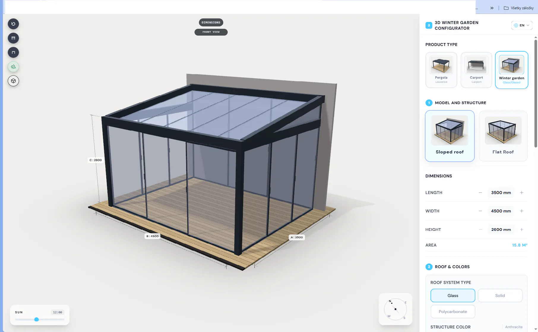 3D  Configurator for Pergolas gallery image