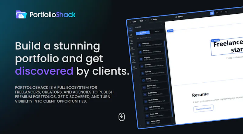 PortfolioShack screenshot 1