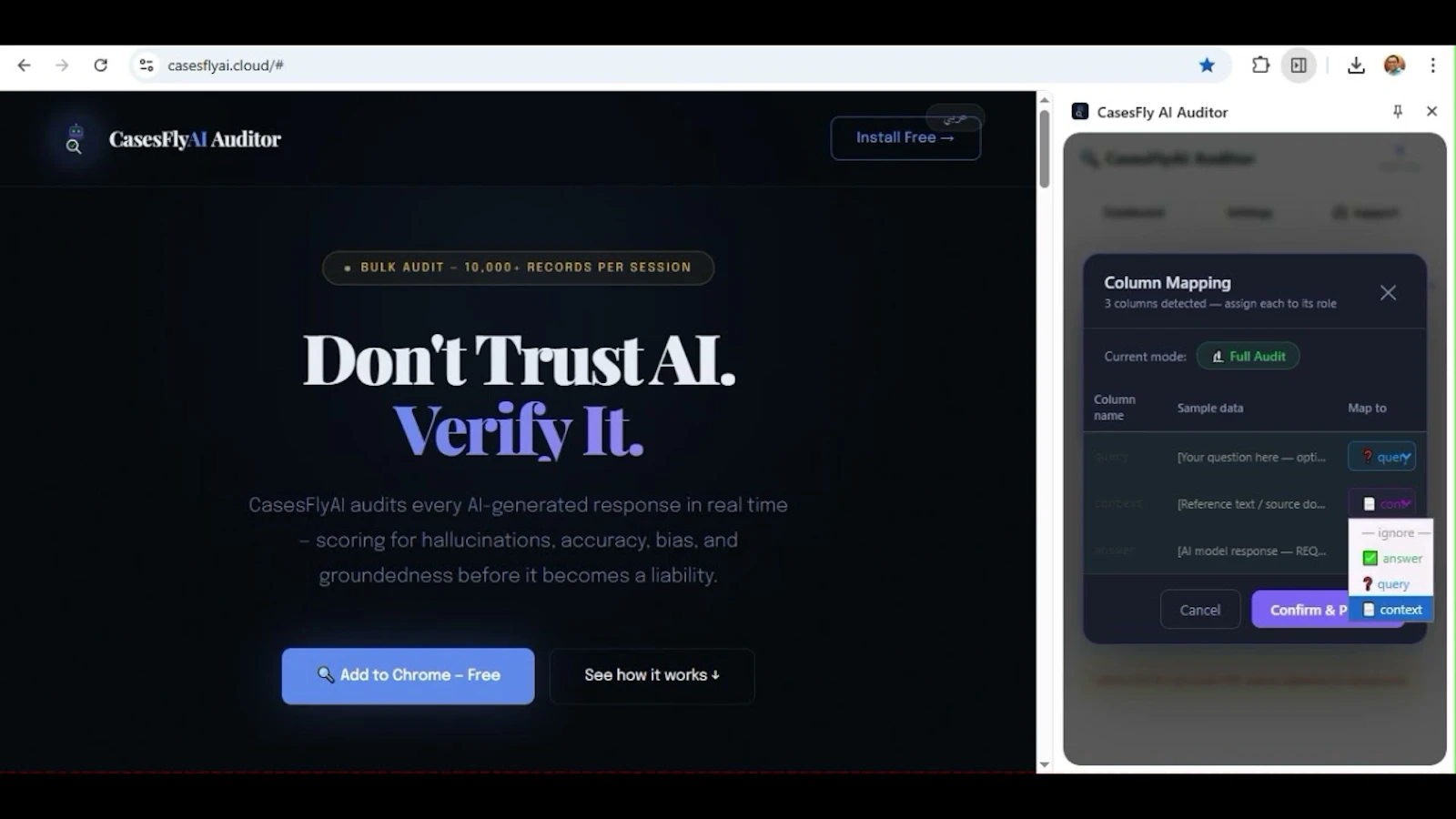 CasesFly AI Auditor screenshot 1 (video preview)