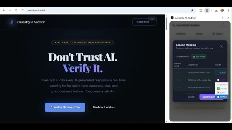 CasesFly AI Auditor screenshot 1 (video preview)
