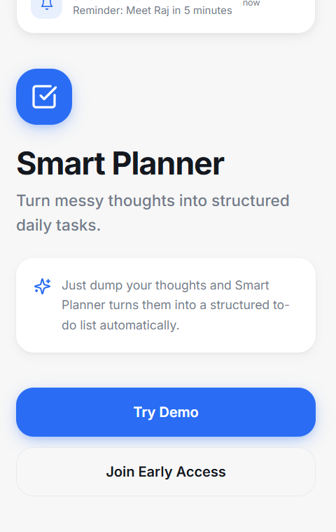 Smart Planner MVP gallery image