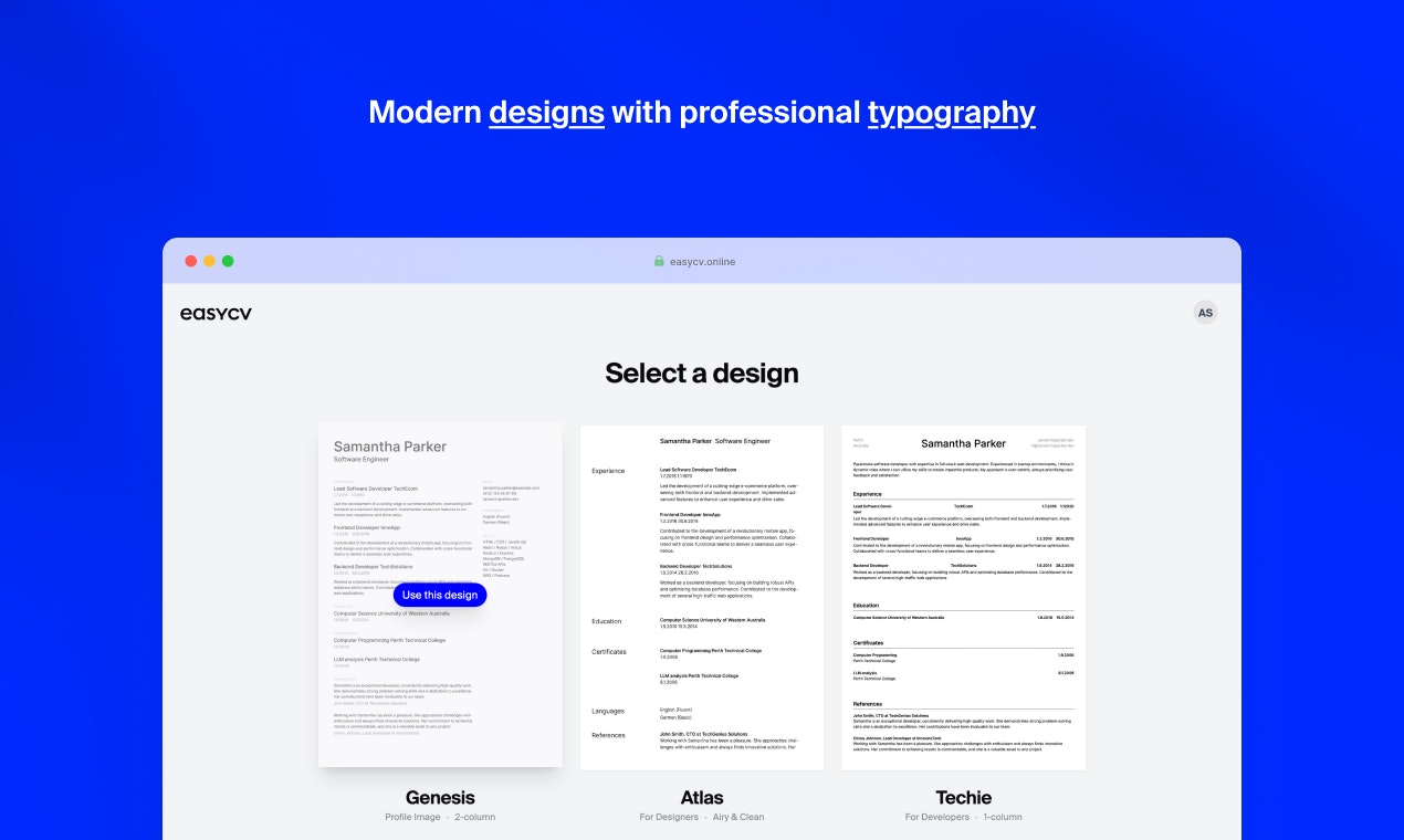 EasyCV gallery image