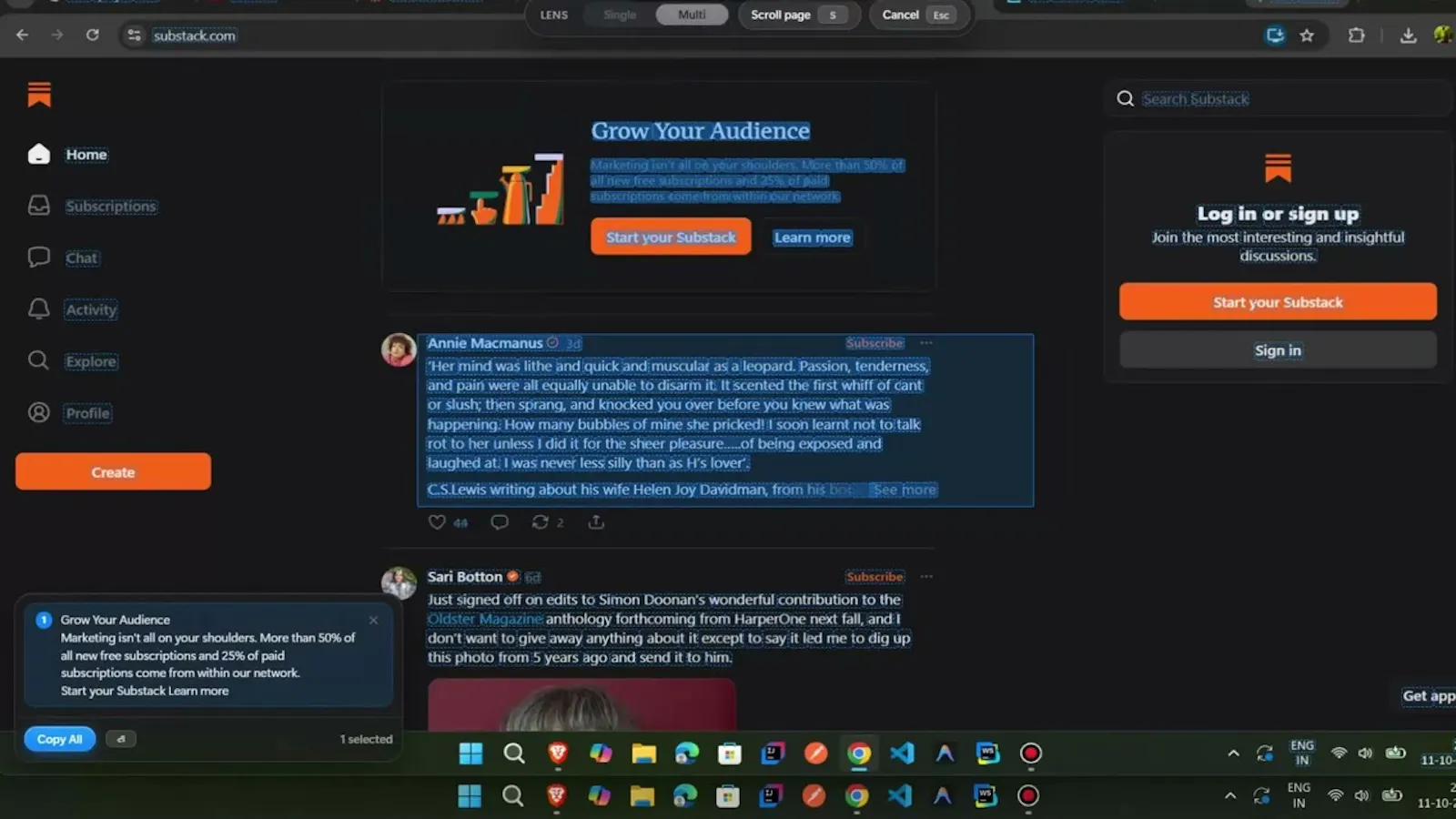GrabText screenshot 1 (video preview)