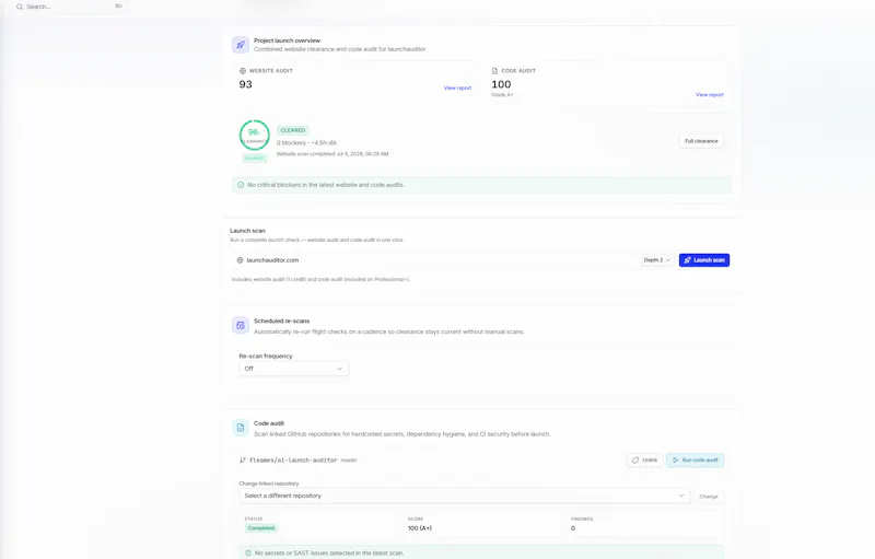 Launch Auditor screenshot 7