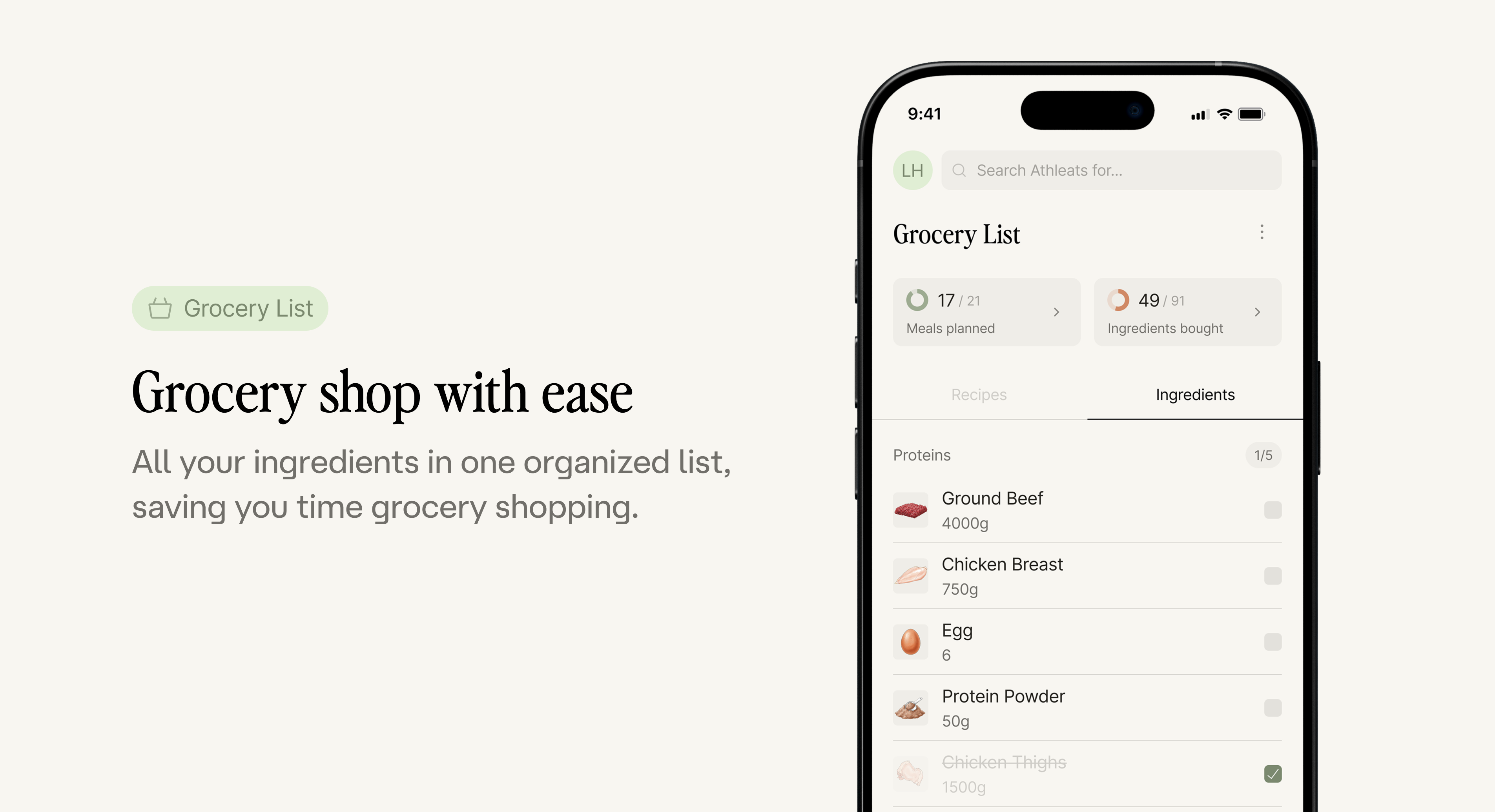 Athleats - Screenshot 3 showing product features and functionality