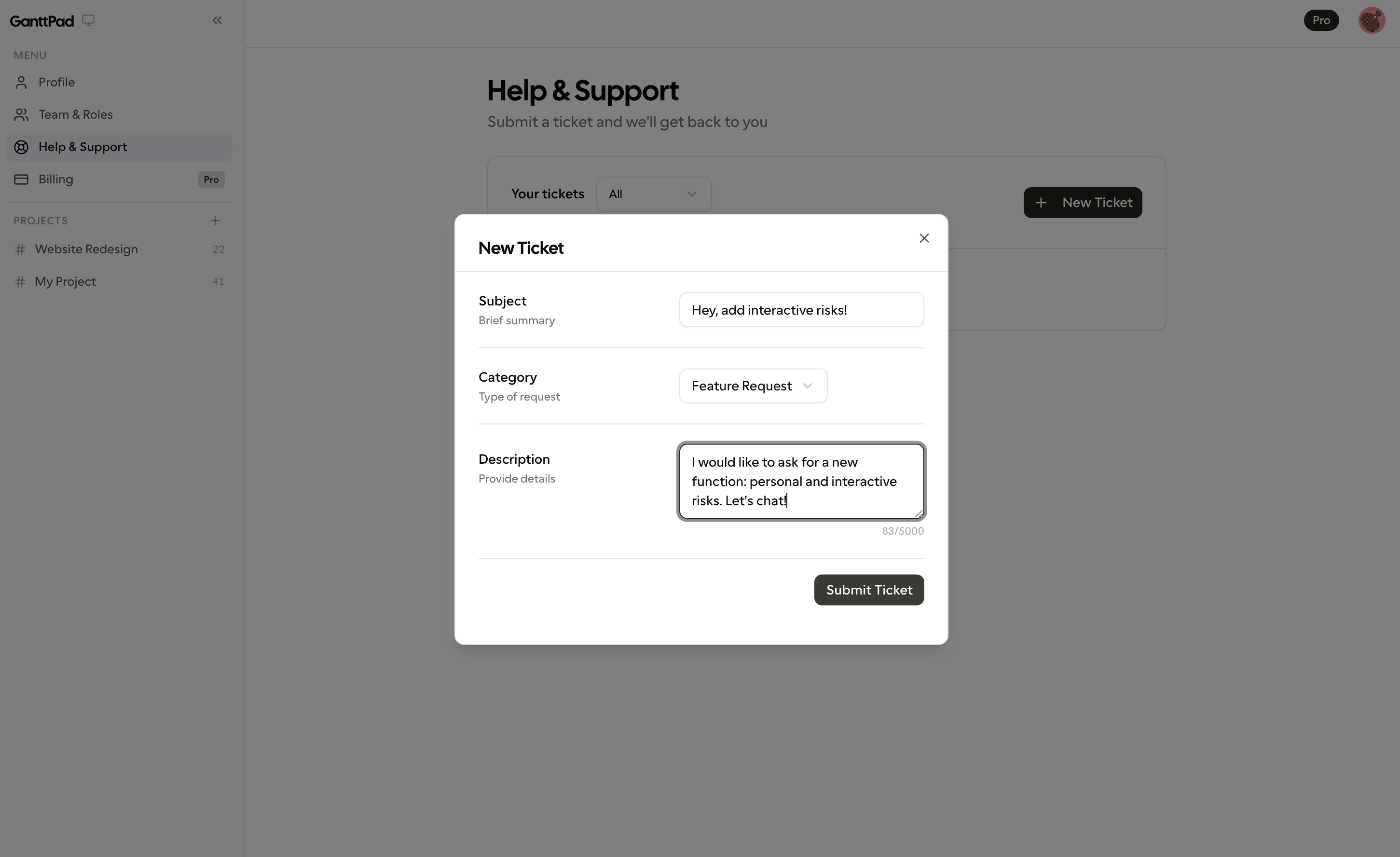 GanttPad - Screenshot 2 showing product features and functionality