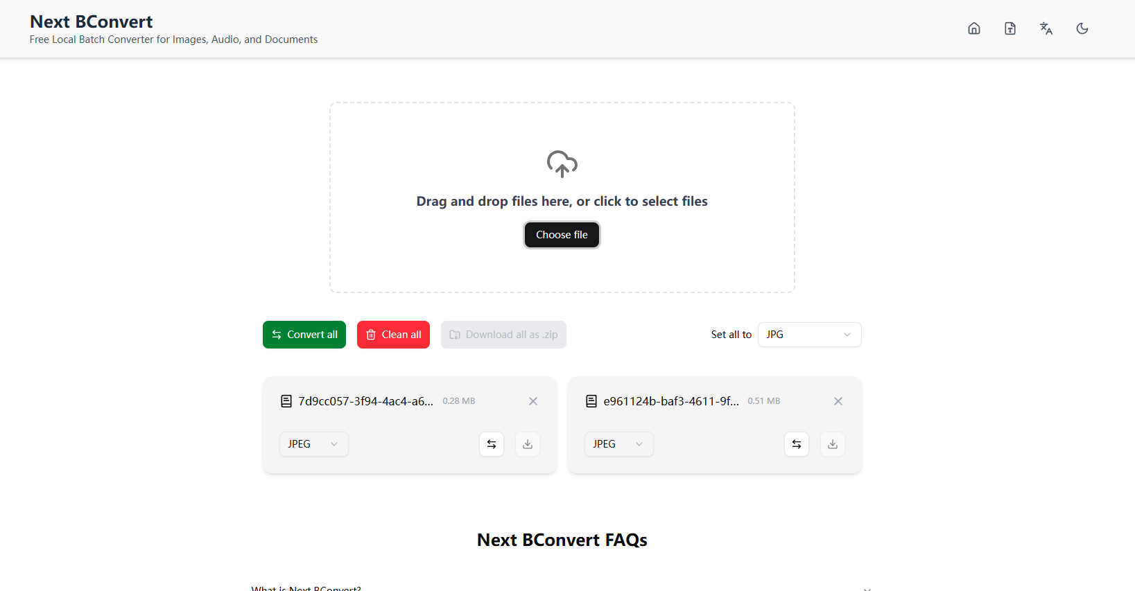 Next BConvert - Screenshot 3 showing product features and functionality