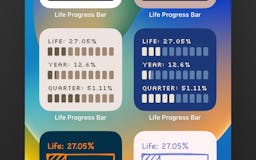Life Progress Bar for Widgets media 1