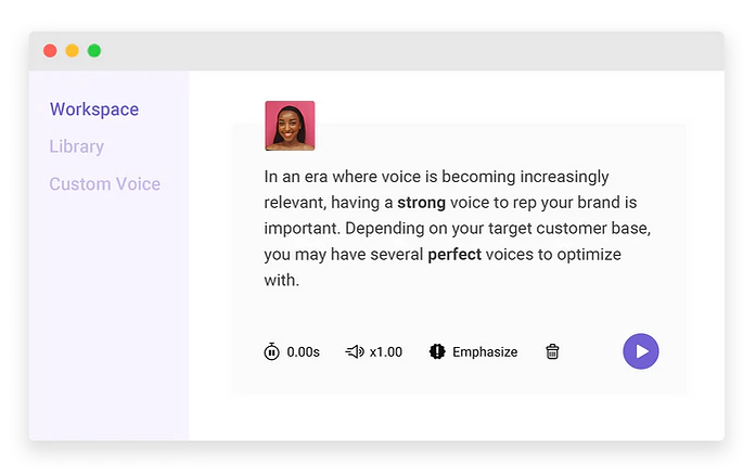 Lovo Ai — screenshot 2 showing tool features and UI
