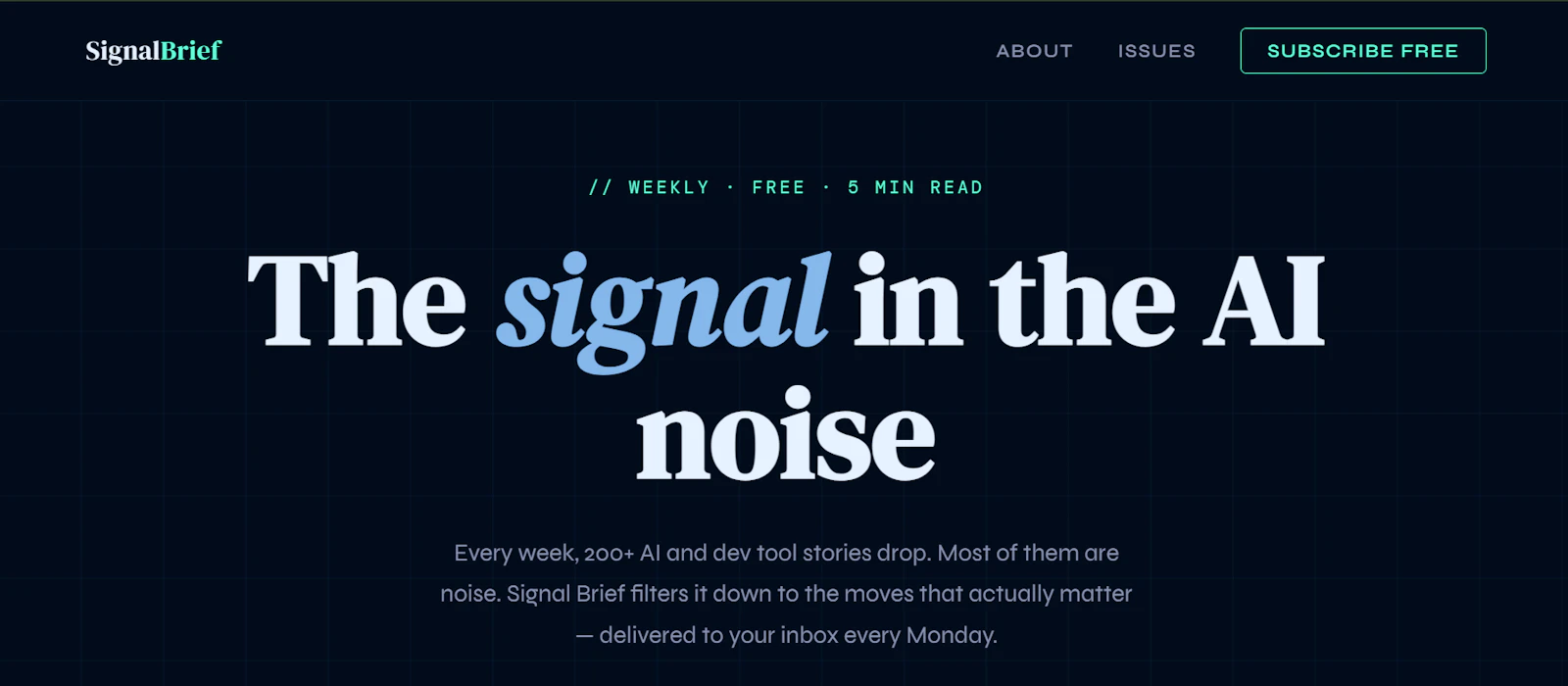 Signal Brief screenshot 1