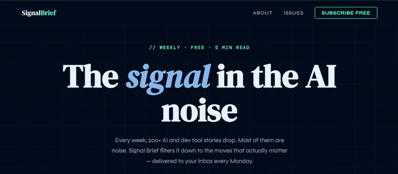 Signal Brief screenshot 1