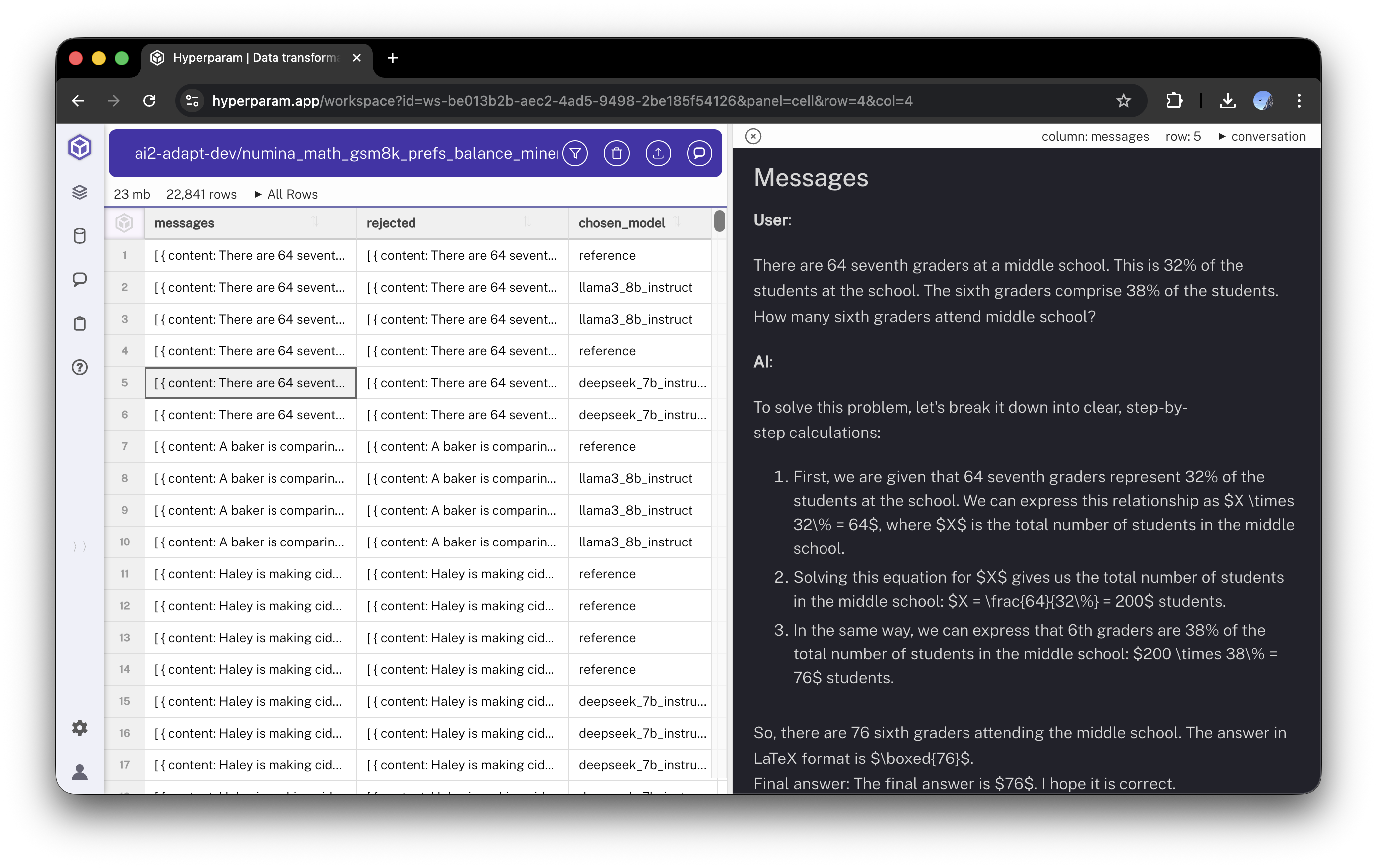 Hyperparam - Screenshot 2 showing product features and functionality