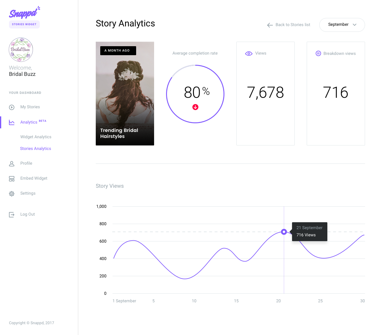 Instagram Stories Widget by Snappd gallery image
