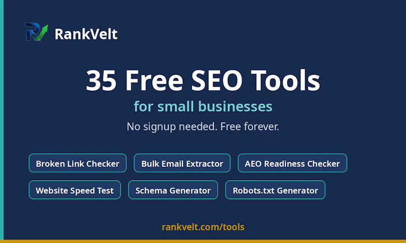 RankVelt Free SEO Tools screenshot 1