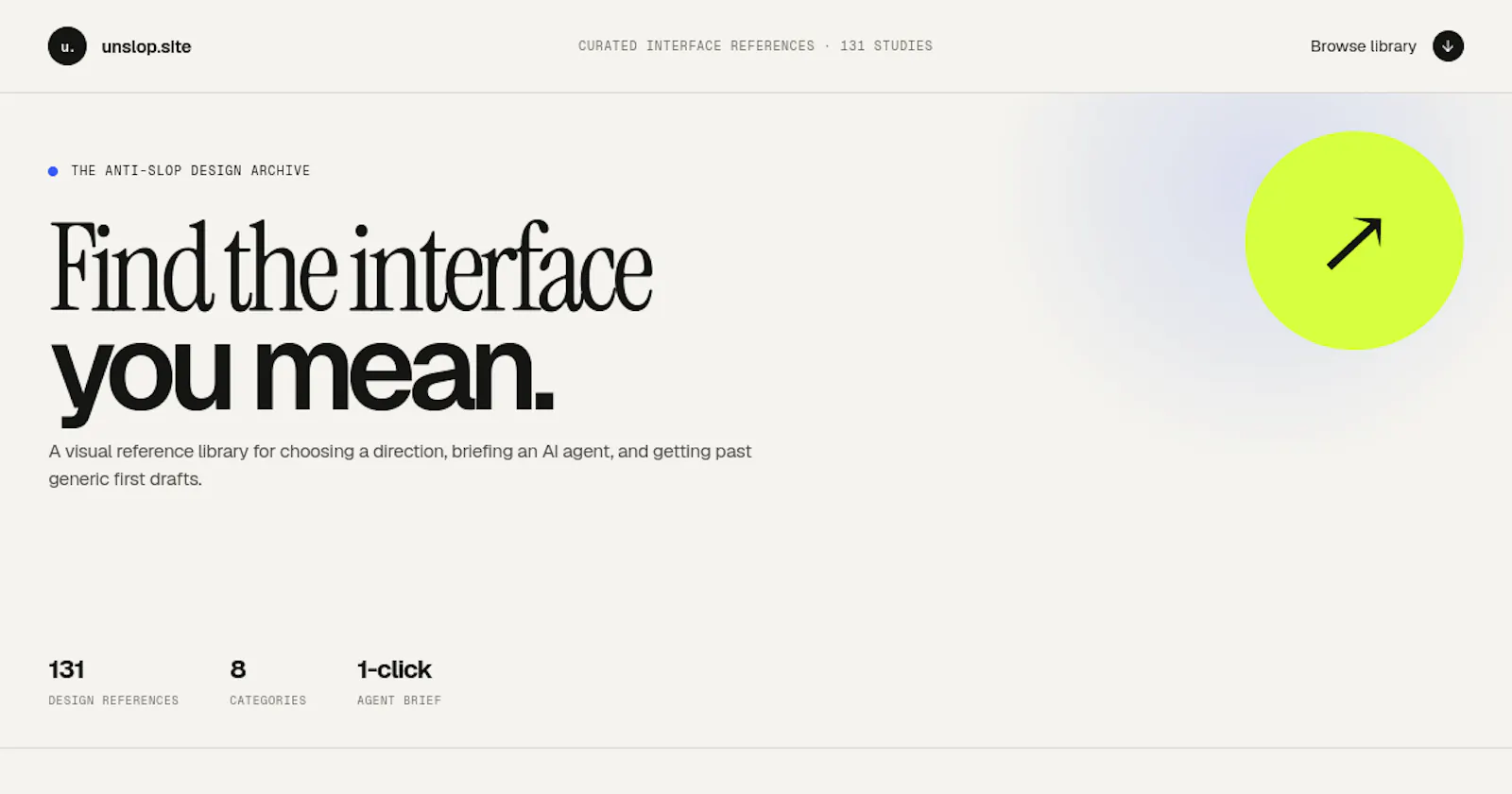 Unslop.site screenshot 2