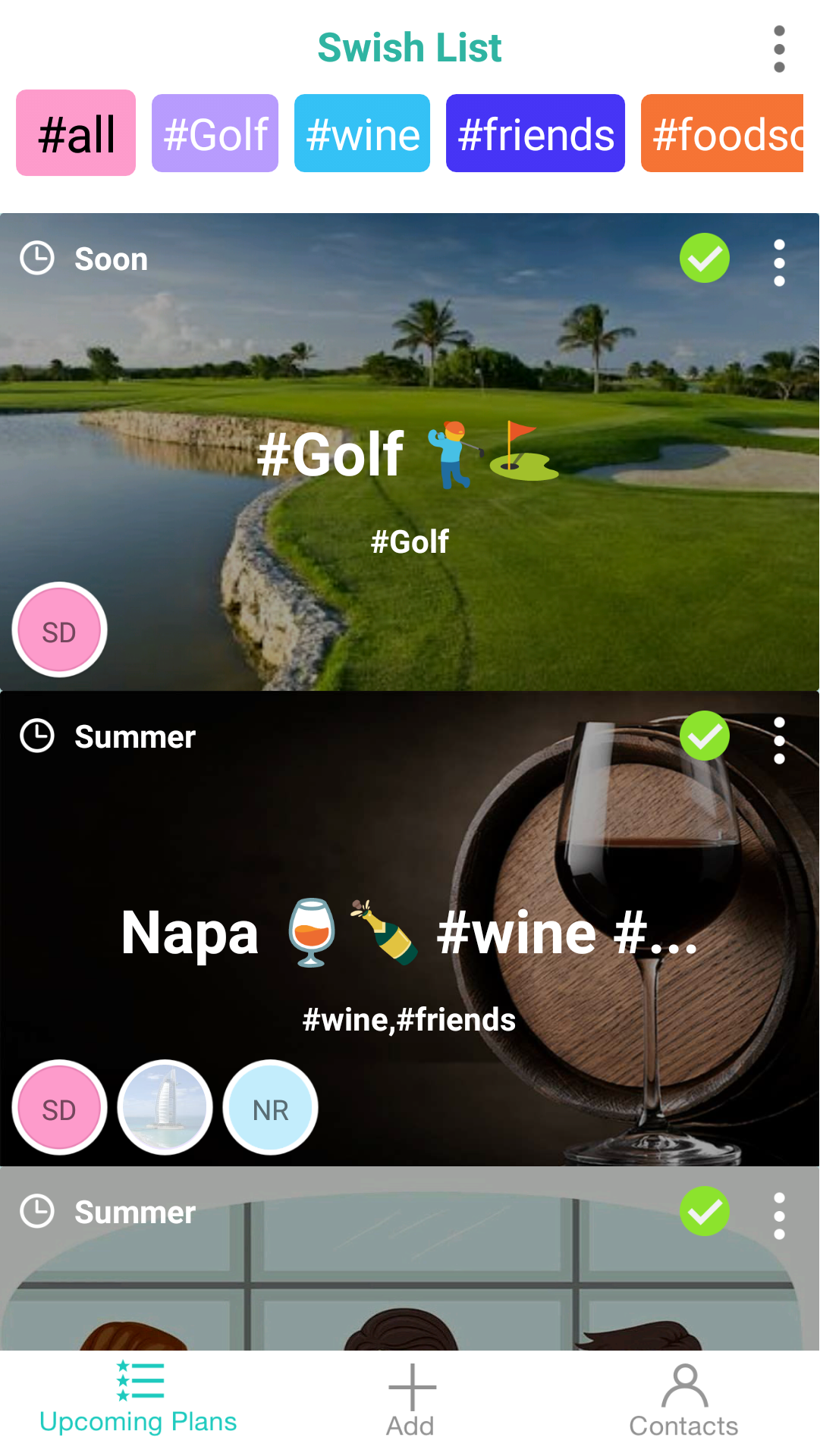 Swish (Social + Wish) 