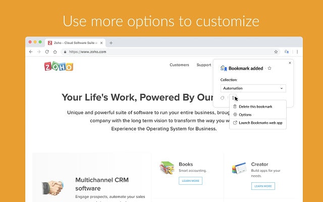 Zoho Mail Bookmarks gallery image