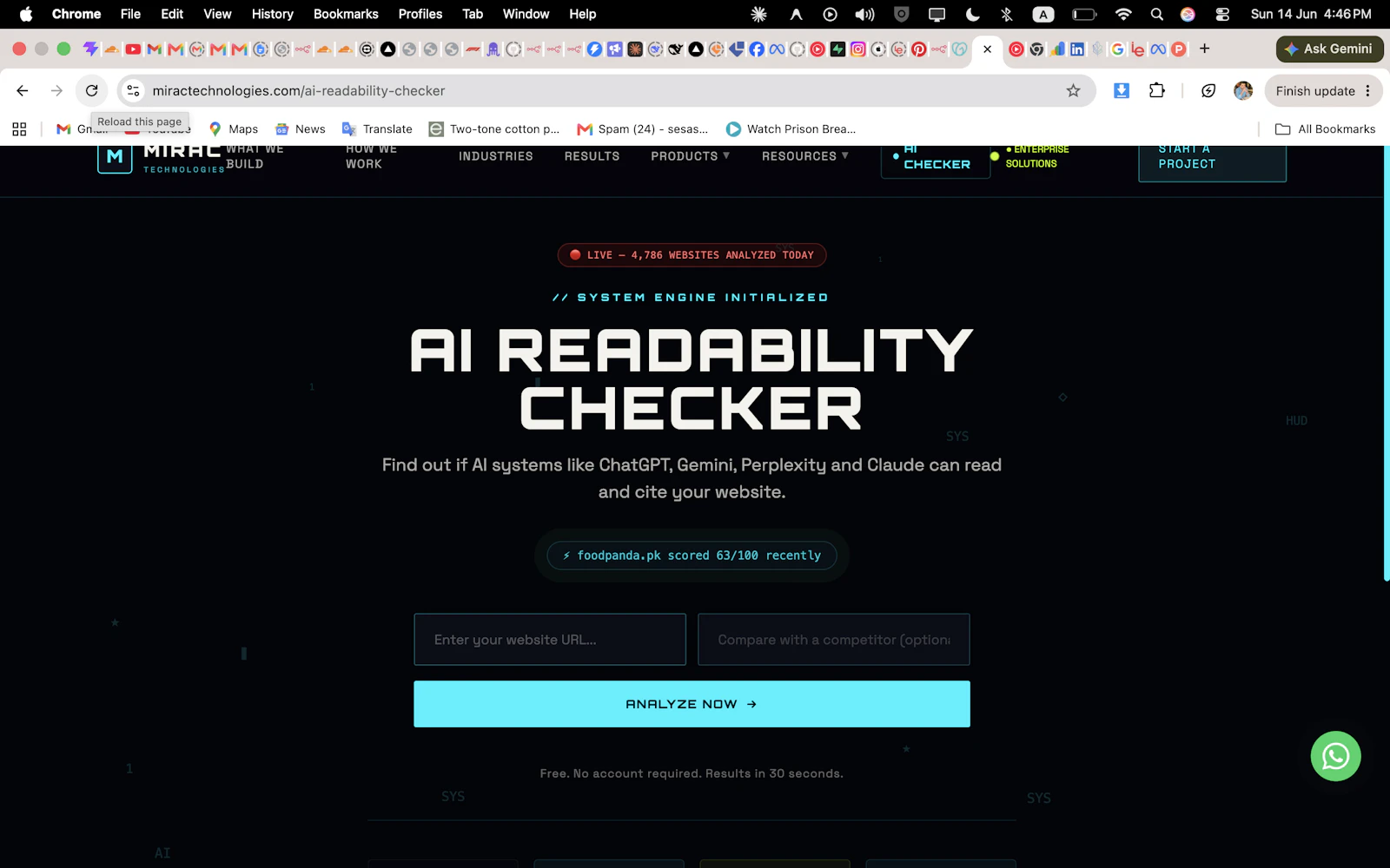 AI Readability Checker by MIRAC screenshot 1
