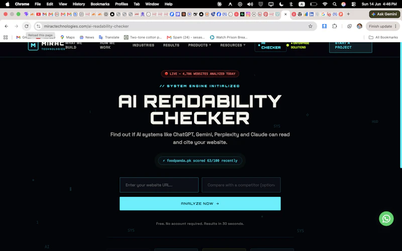 AI Readability Checker by MIRAC screenshot 1
