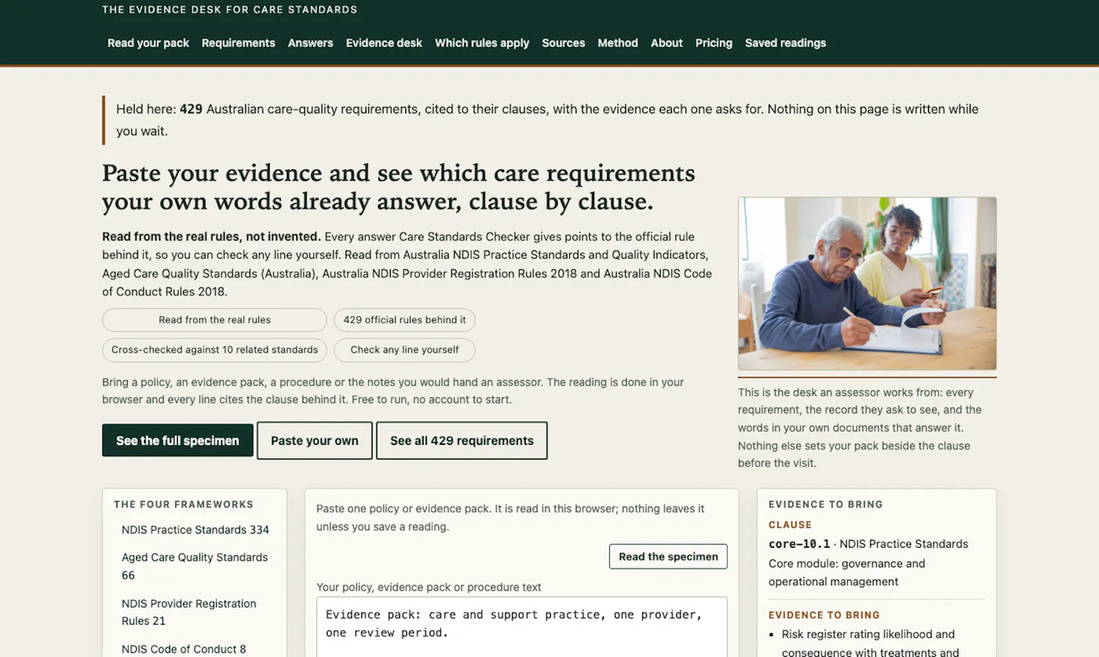 Care Standards Checker screenshot 4