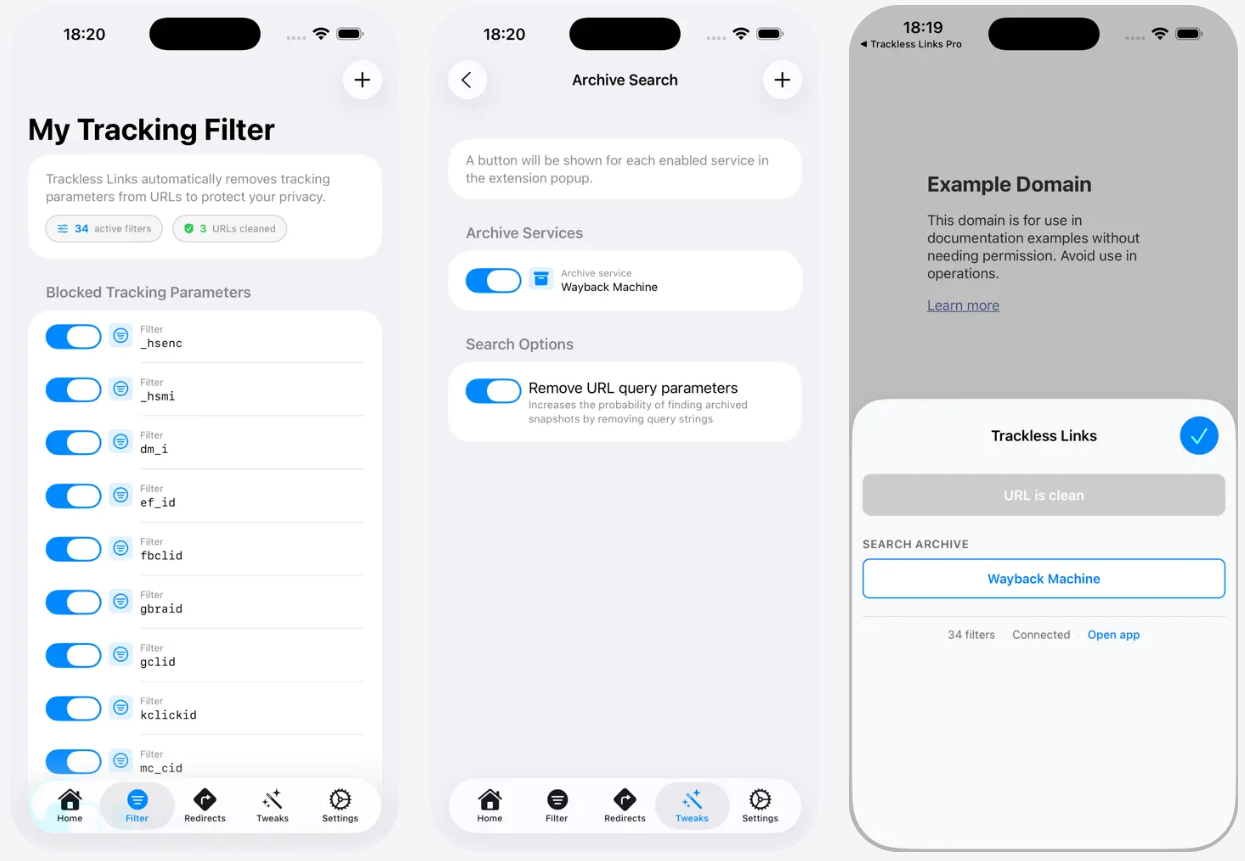 Trackless Links Pro for iPhone/iPad/Mac gallery image