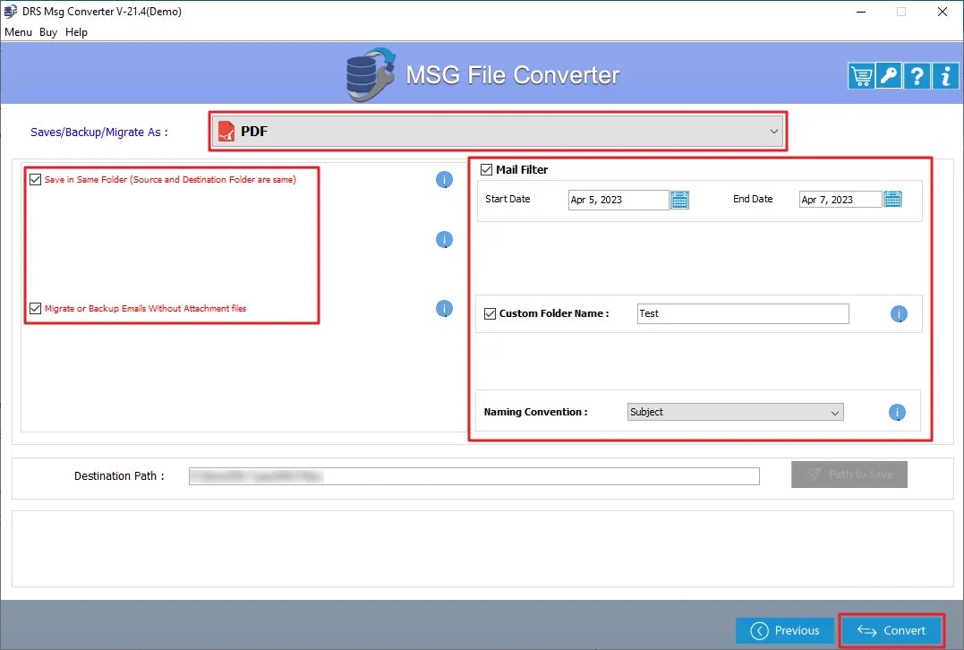 MigrateEmails MSG Converter - Safe и надежный инструмент MigrateEmails MSG Converter медиа 3