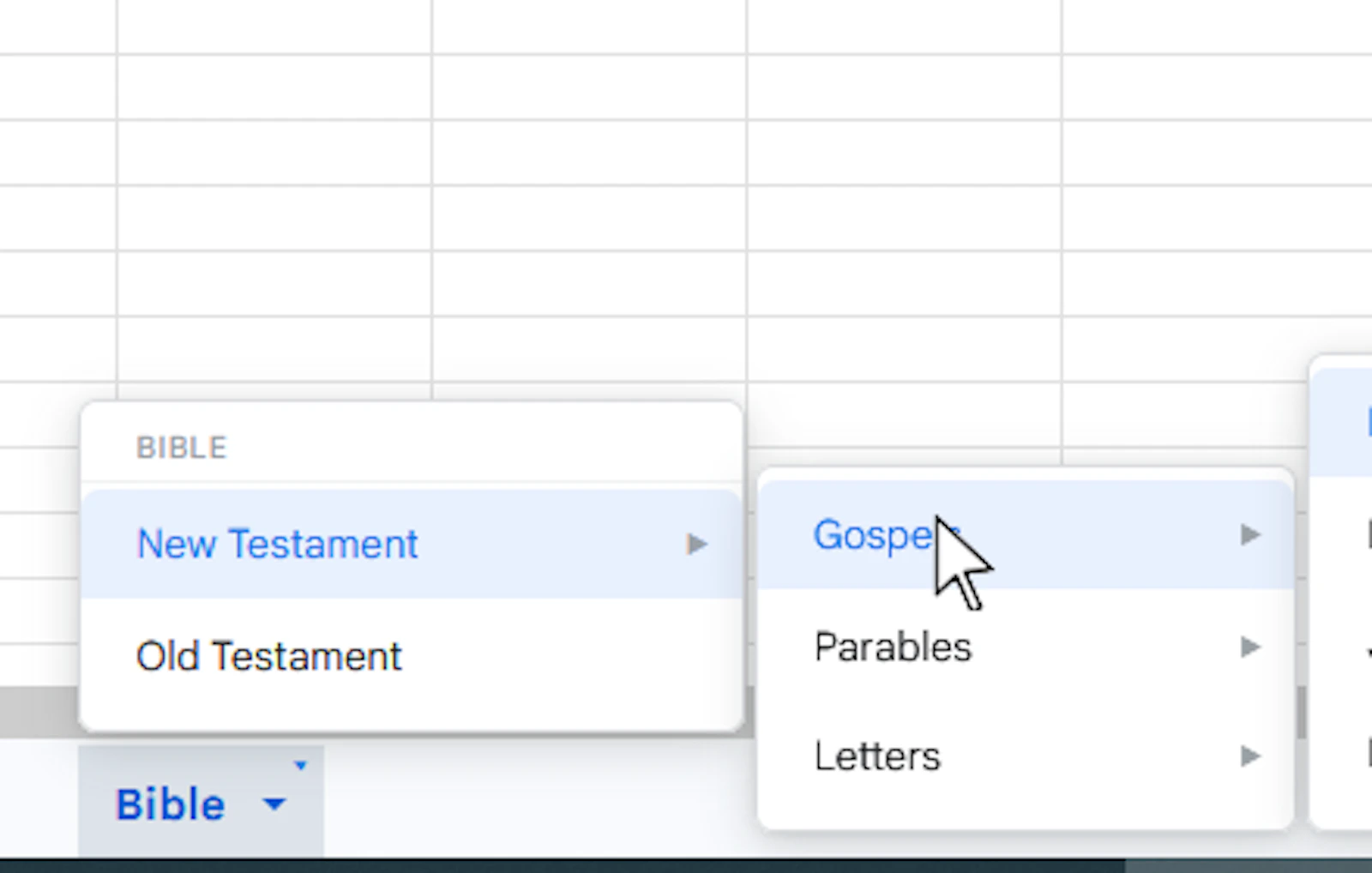 SheetsMenu & SheetsGroups screenshot 9