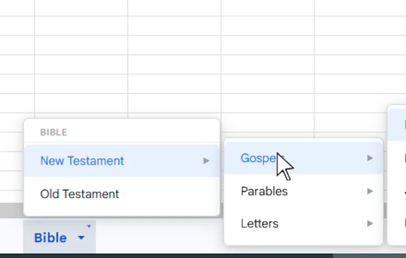 SheetsMenu & SheetsGroups screenshot 9