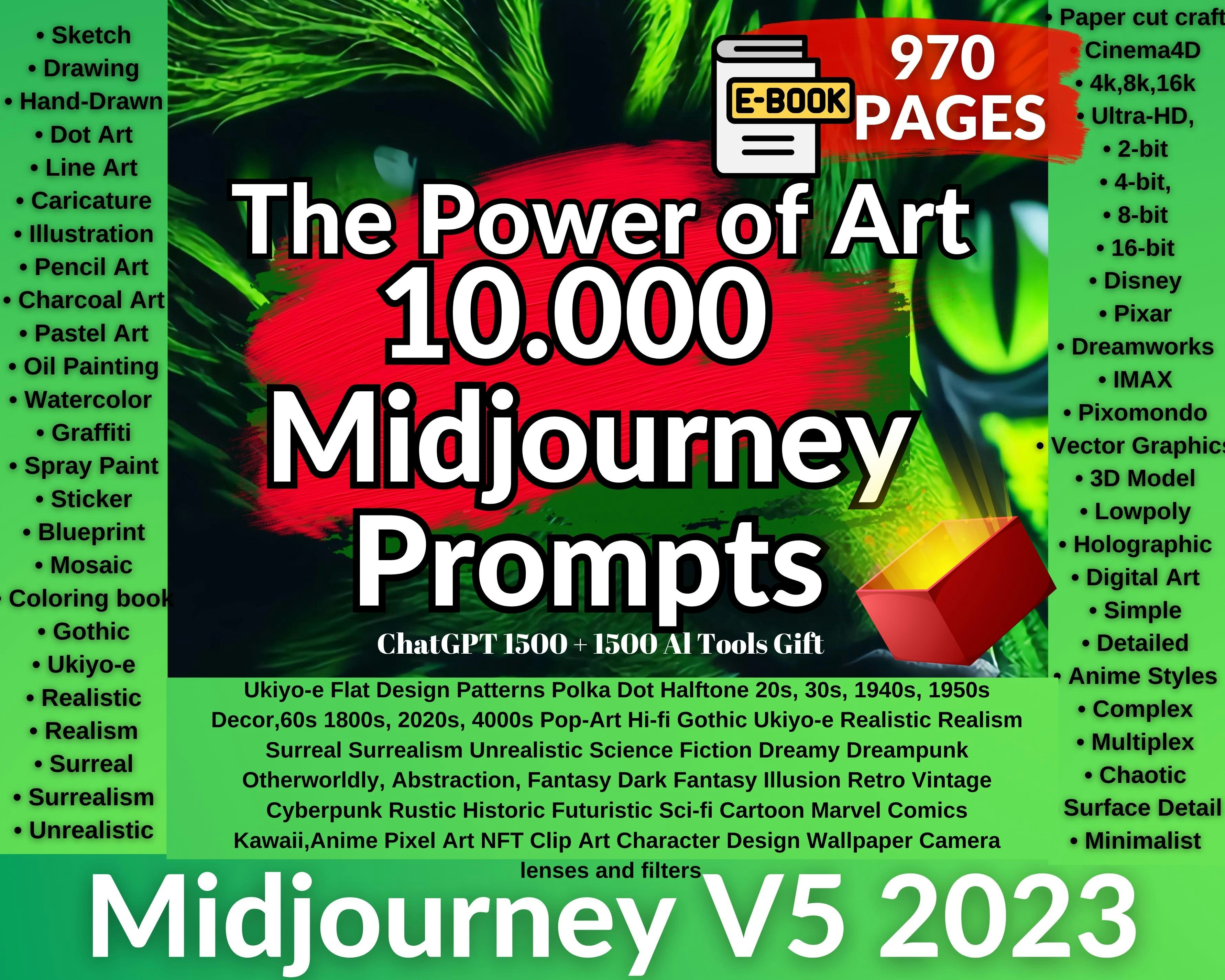 10000 Panduan Prompt Midjourney