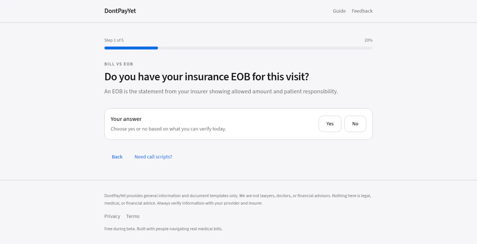 DontPayYet screenshot 2