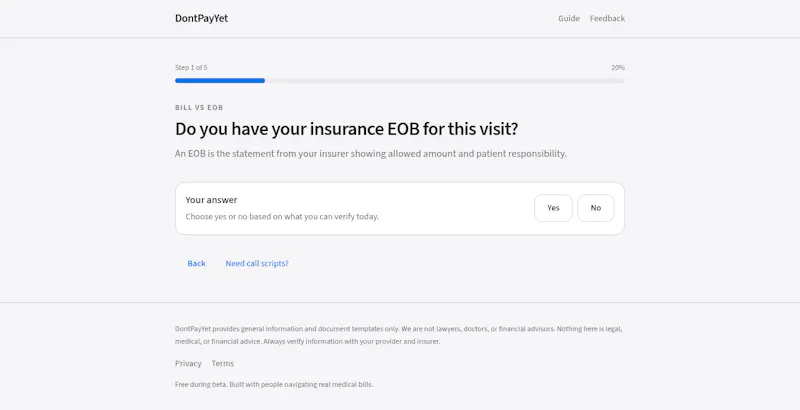 DontPayYet screenshot 2