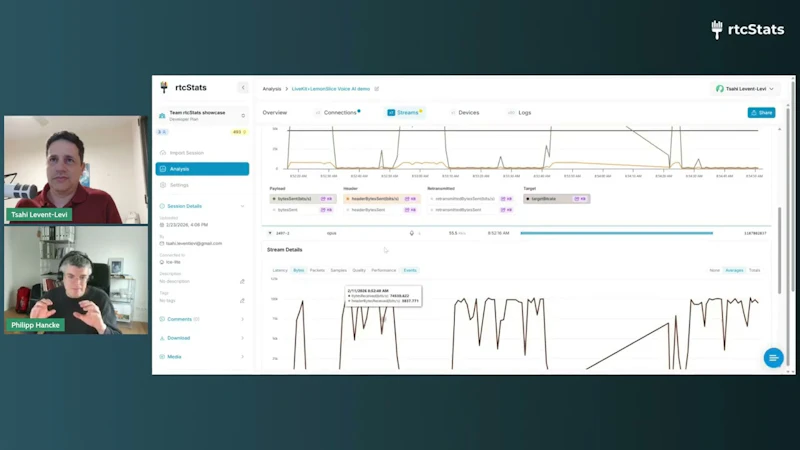 rtcStats screenshot 1 (video preview)